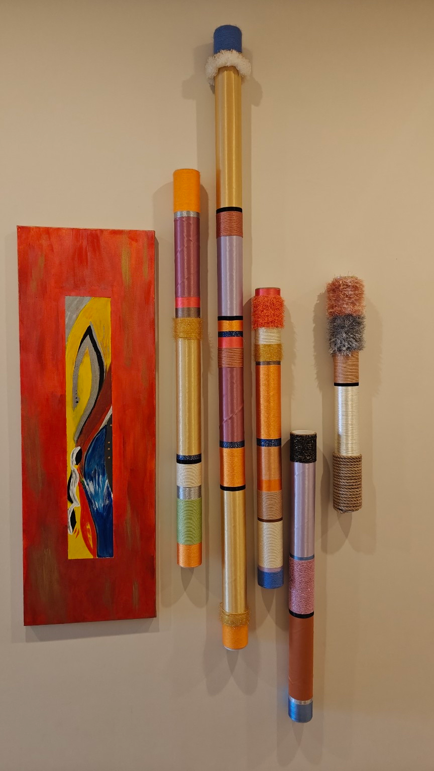 Vibrant Tropical Wall Art Sculpture Set | TubaWall "Tropical Pulse" Collection