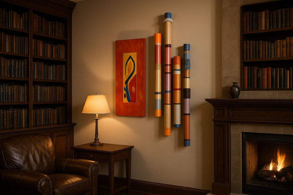 Vibrant Tropical Wall Art Sculpture Set | TubaWall "Tropical Pulse" Collection