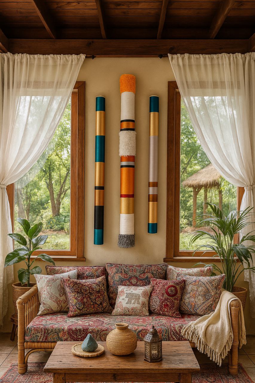 Ancient Cuneiform Wall Art Set | TubaWall "Cuneiform Rhythm"